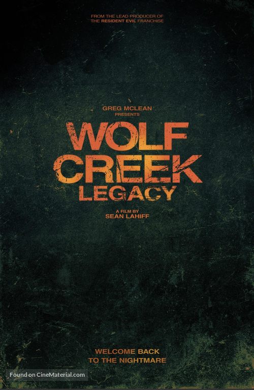 Wolf Creek: Legacy - Australian Movie Poster