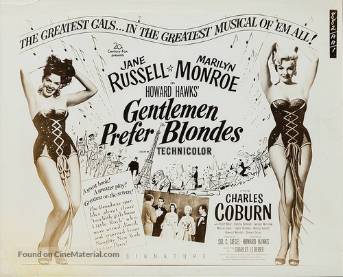 Gentlemen Prefer Blondes - poster