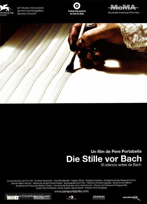 Stille vor Bach, Die - Spanish poster