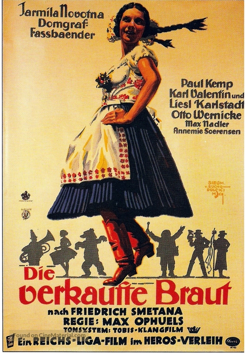 Verkaufte Braut, Die - German Movie Poster
