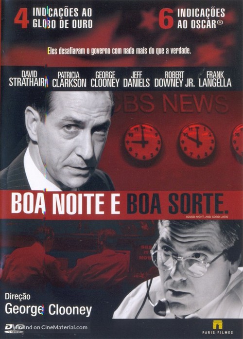 Good Night, and Good Luck. - Brazilian DVD movie cover