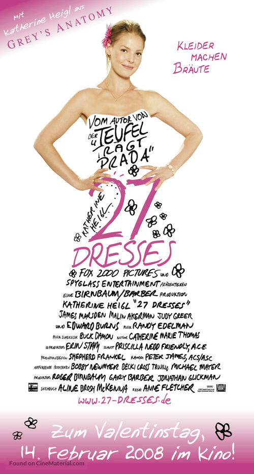 27 Dresses - German Movie Poster