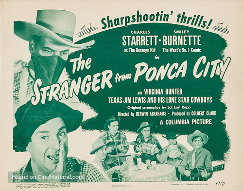 The Stranger from Ponca City - Movie Poster