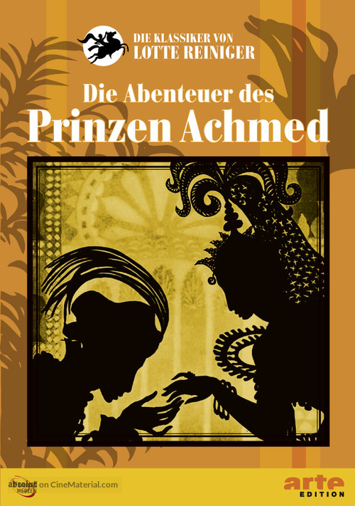 Die Abenteuer des Prinzen Achmed - German DVD movie cover