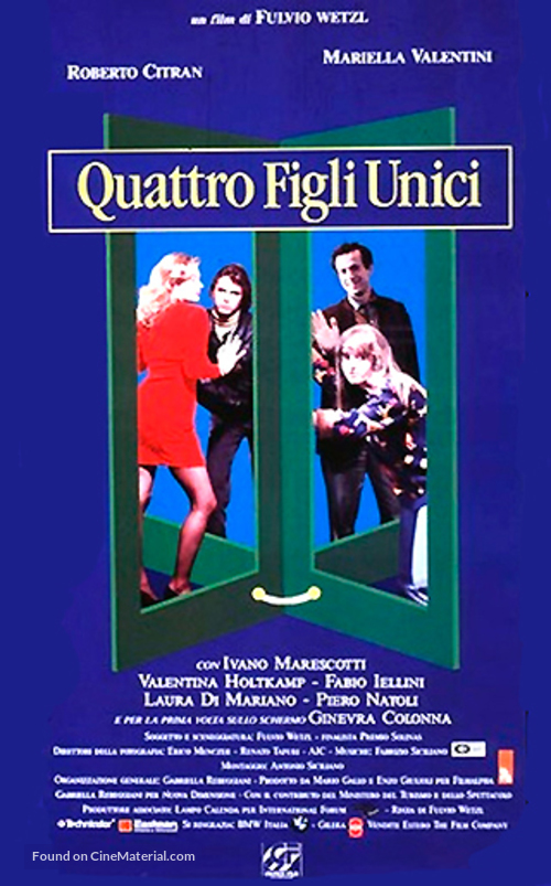 Quattro figli unici - Italian Movie Poster