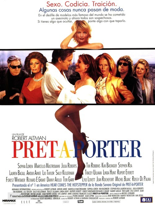 Pr&ecirc;t-&agrave;-Porter - Spanish Movie Poster