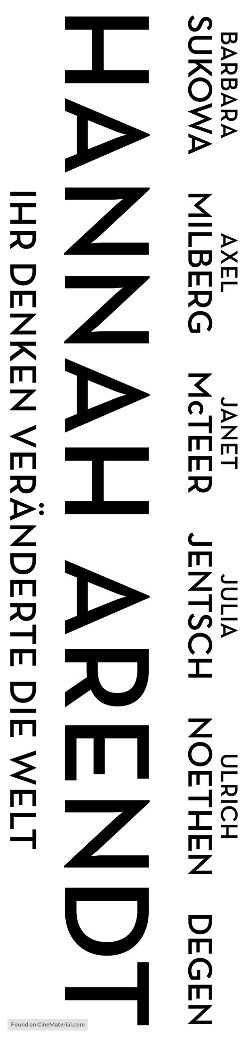 Hannah Arendt - German Logo