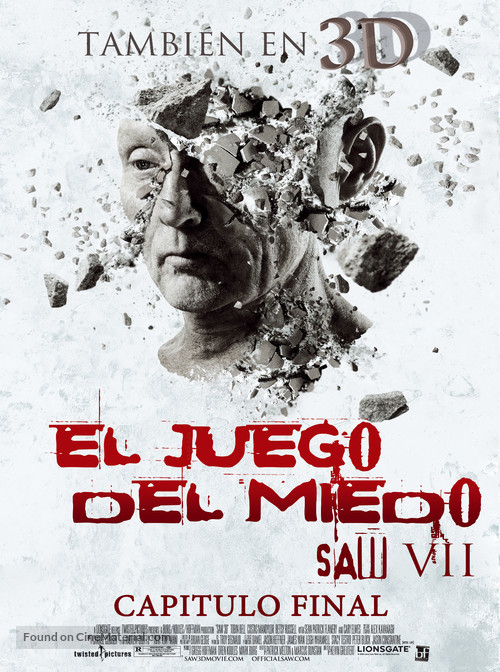 Saw 3D - Chilean Movie Poster