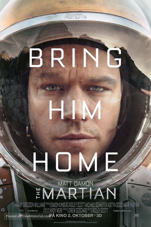 The Martian - Norwegian Movie Poster