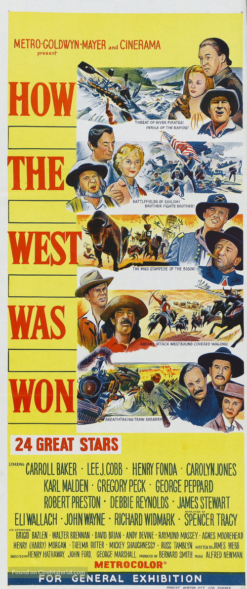 How the West Was Won - Australian Movie Poster