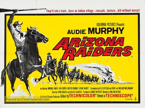 Arizona Raiders - British Movie Poster