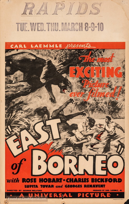 East of Borneo - Movie Poster