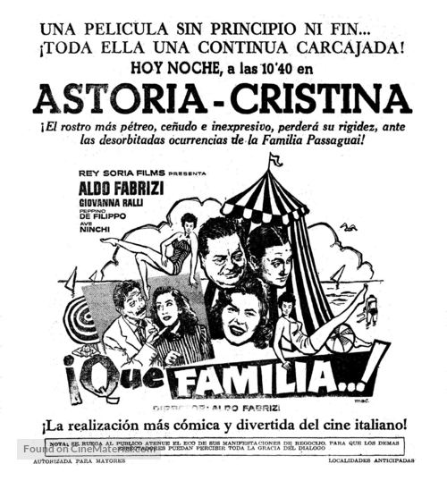 La famiglia Passaguai - Spanish poster