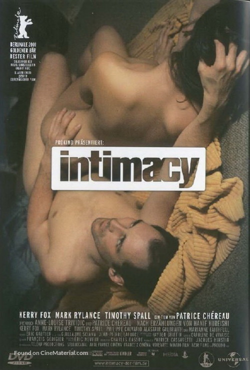Intimacy - German DVD movie cover
