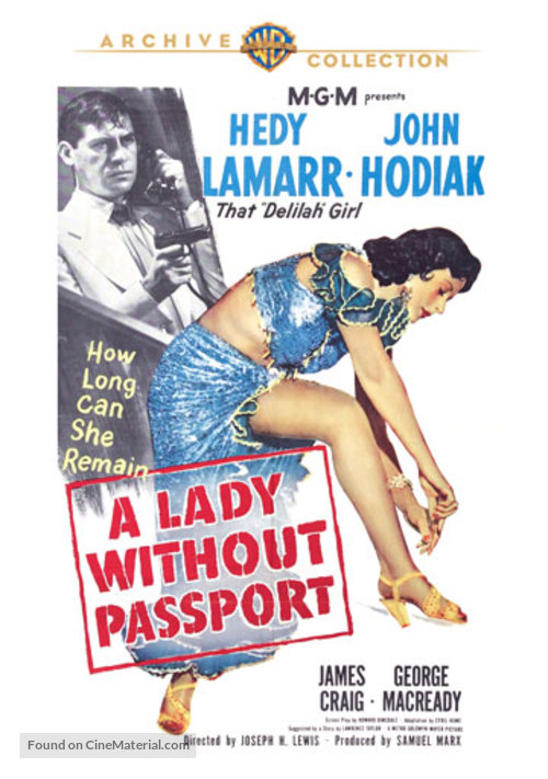 A Lady Without Passport - DVD movie cover