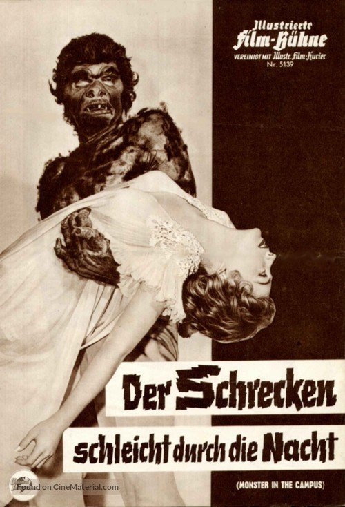 Monster on the Campus - German poster