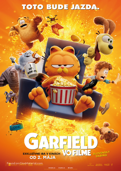 The Garfield Movie - Slovak Movie Poster