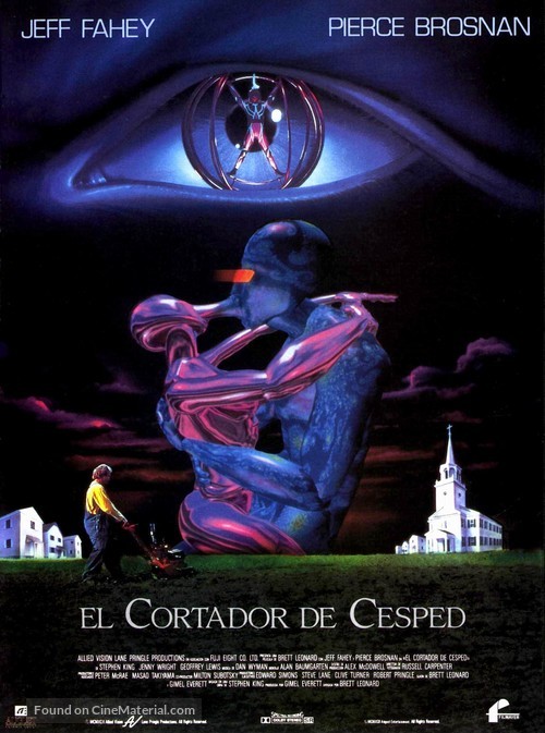 The Lawnmower Man - Spanish Movie Poster