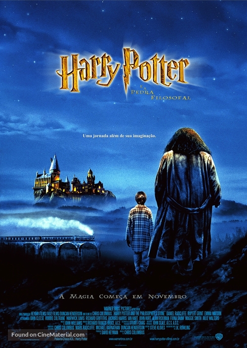 Harry Potter and the Philosopher&#039;s Stone - Brazilian Movie Poster