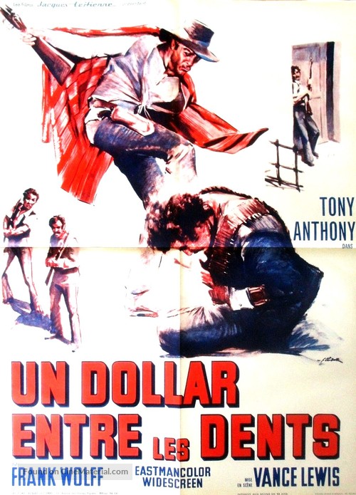 Un dollaro tra i denti - French Movie Poster