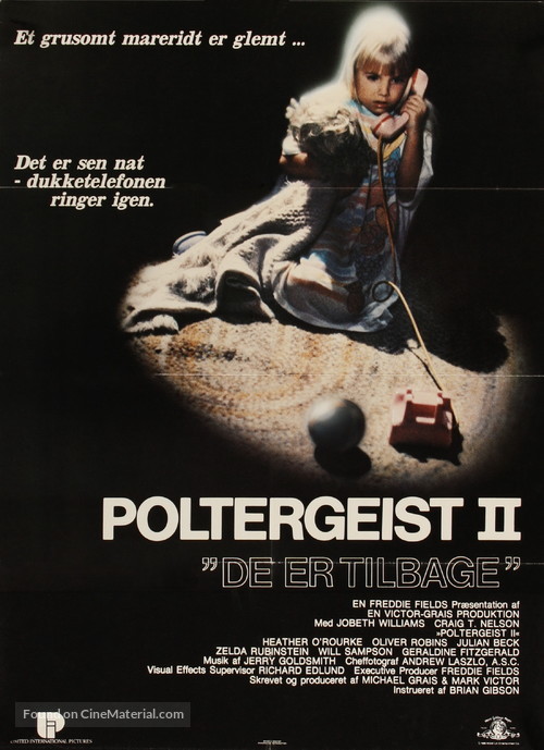 Poltergeist II: The Other Side - Danish Movie Poster