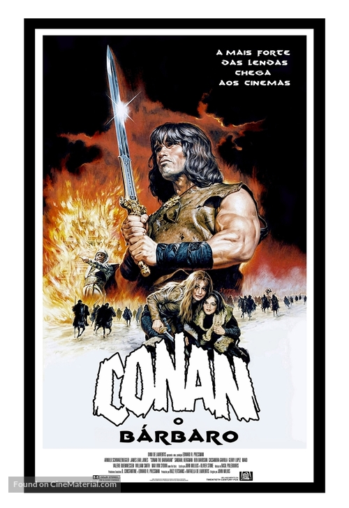 Conan The Barbarian - Brazilian Movie Poster