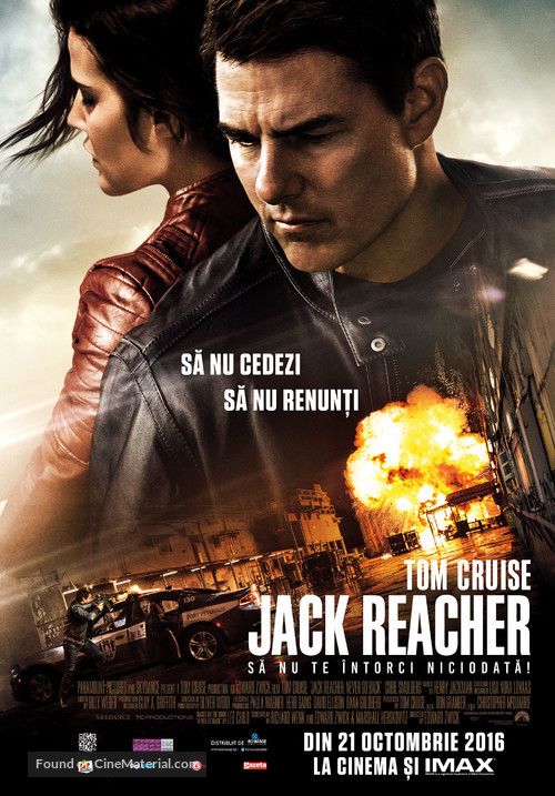 Jack Reacher: Never Go Back - Romanian Movie Poster