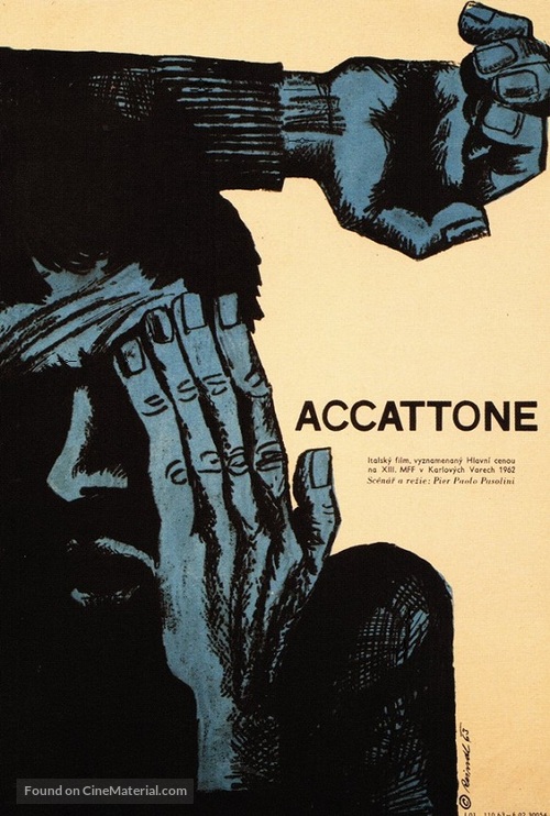 Accattone - Czech Movie Poster