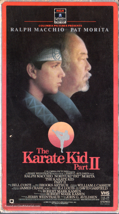 The Karate Kid, Part II - VHS movie cover