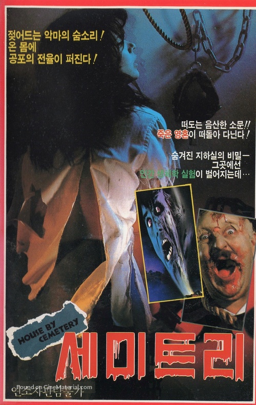 Quella villa accanto al cimitero - South Korean VHS movie cover