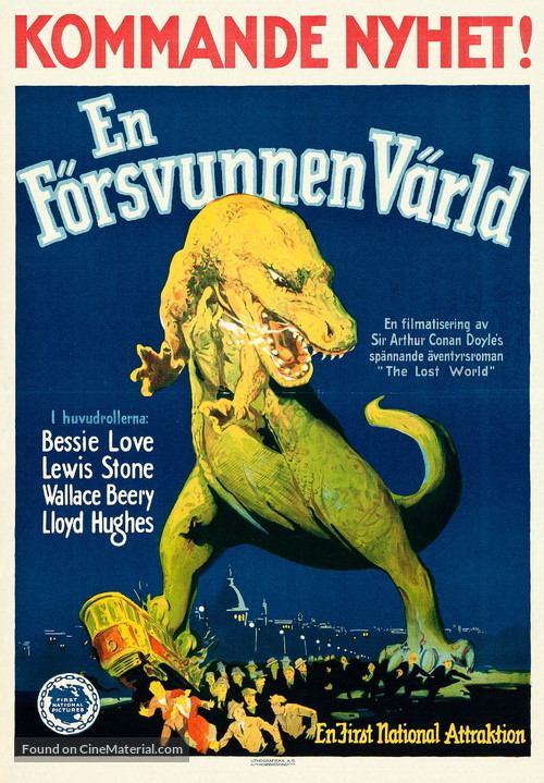 The Lost World - Swedish Movie Poster