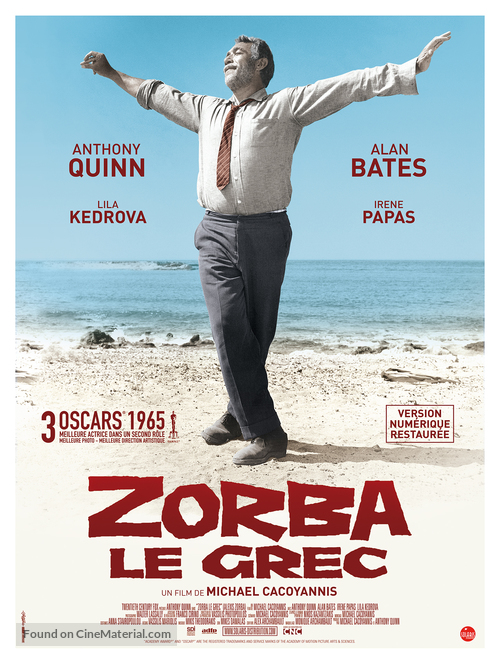 Alexis Zorbas - French Re-release movie poster