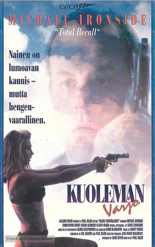 Deadly Surveillance - Finnish VHS movie cover