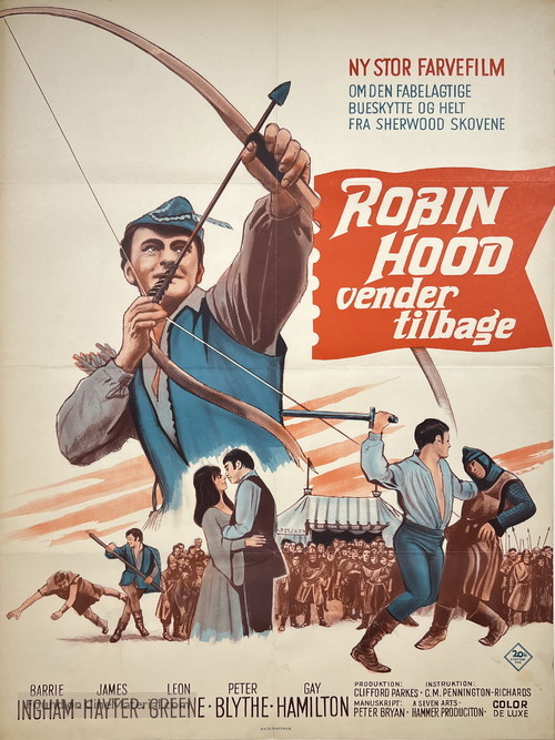 A Challenge for Robin Hood - Danish Movie Poster