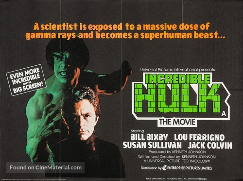 &quot;The Incredible Hulk&quot; - British Movie Poster
