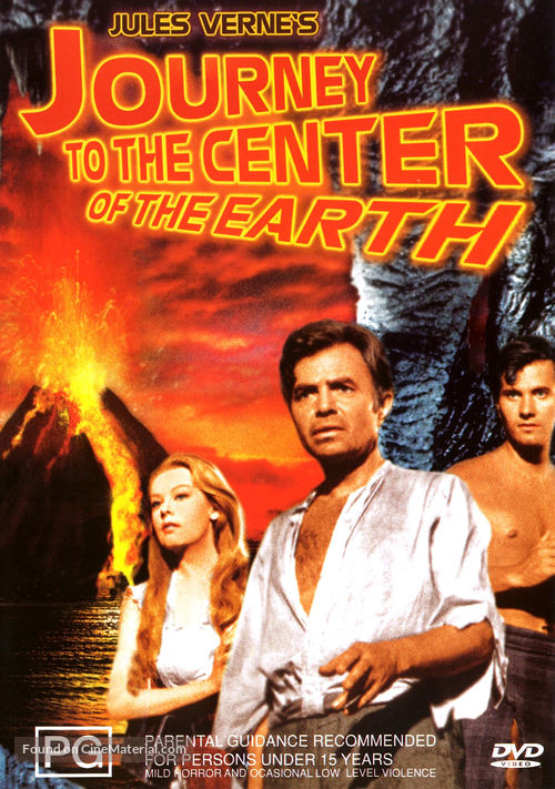 Journey to the Center of the Earth - Australian DVD movie cover