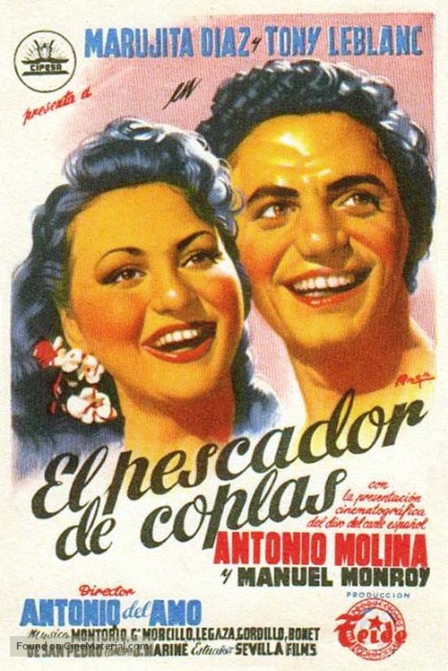 Pescador de coplas, El - Spanish Movie Poster