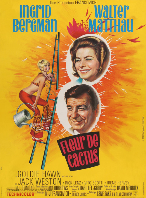 Cactus Flower - French Movie Poster