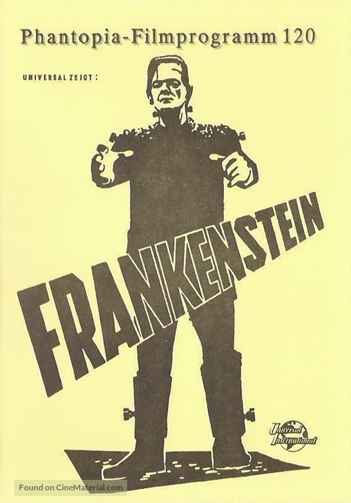 Frankenstein - German poster