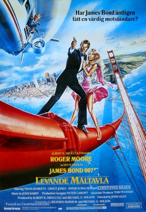 A View To A Kill - Swedish Movie Poster