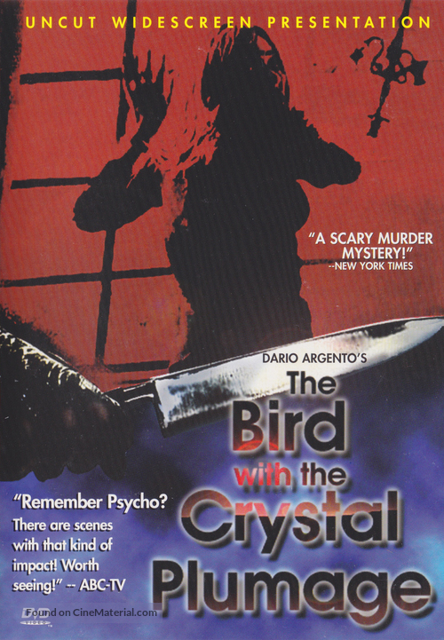 L&#039;uccello dalle piume di cristallo - DVD movie cover