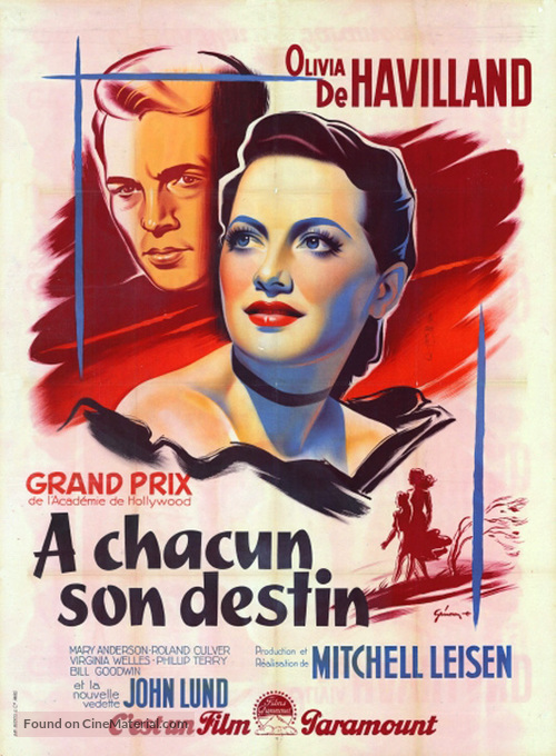 To Each His Own - French Movie Poster
