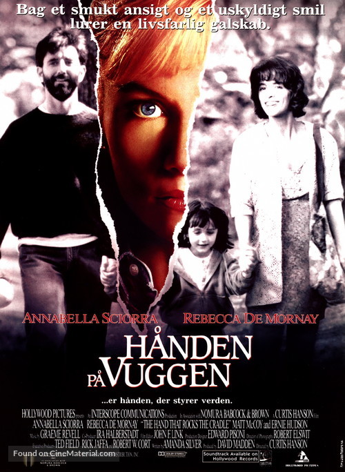 The Hand That Rocks The Cradle - Danish Movie Poster