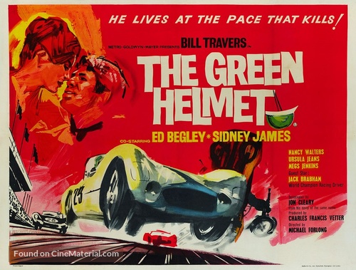 The Green Helmet - British Movie Poster