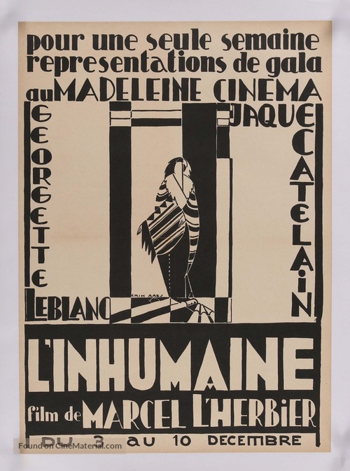 L&#039;inhumaine - French Movie Poster