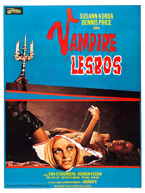 Vampiros lesbos - French Movie Poster