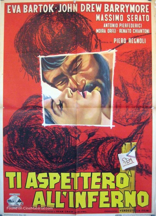 Ti aspetter&ograve; all&#039;inferno - Italian Movie Poster