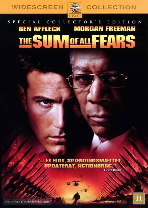 The Sum of All Fears - Danish Movie Cover