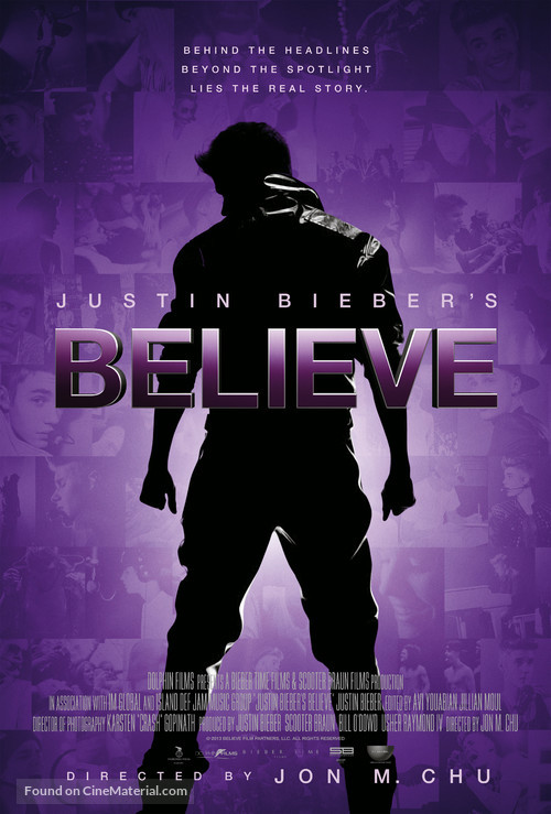 Justin Bieber&#039;s Believe - Danish Movie Poster