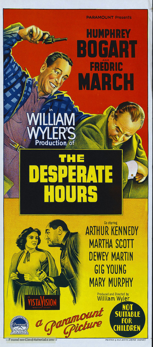 The Desperate Hours - Australian Movie Poster